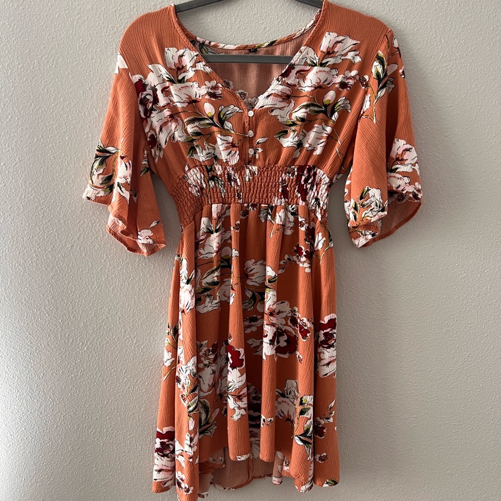 Boho floral dress